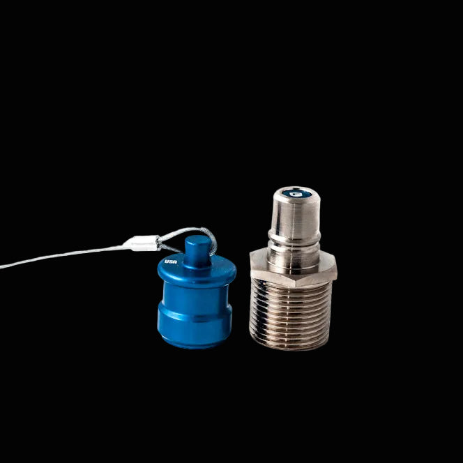 Industrial coolant quick connect fitting