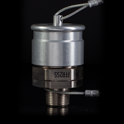 Silver industrial fluid receiver fitting