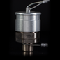 Silver industrial fluid receiver fitting