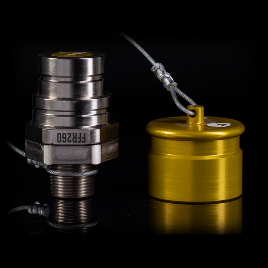 FFR260c - Yellow Flat Face Receiver with Cap