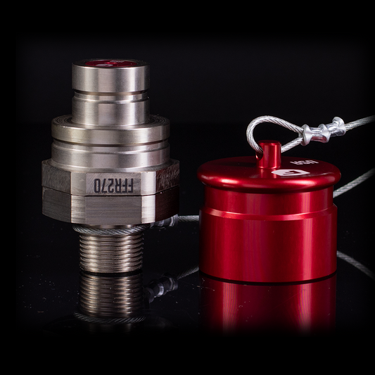 FFR270c - Red Flat Face Receiver with Cap