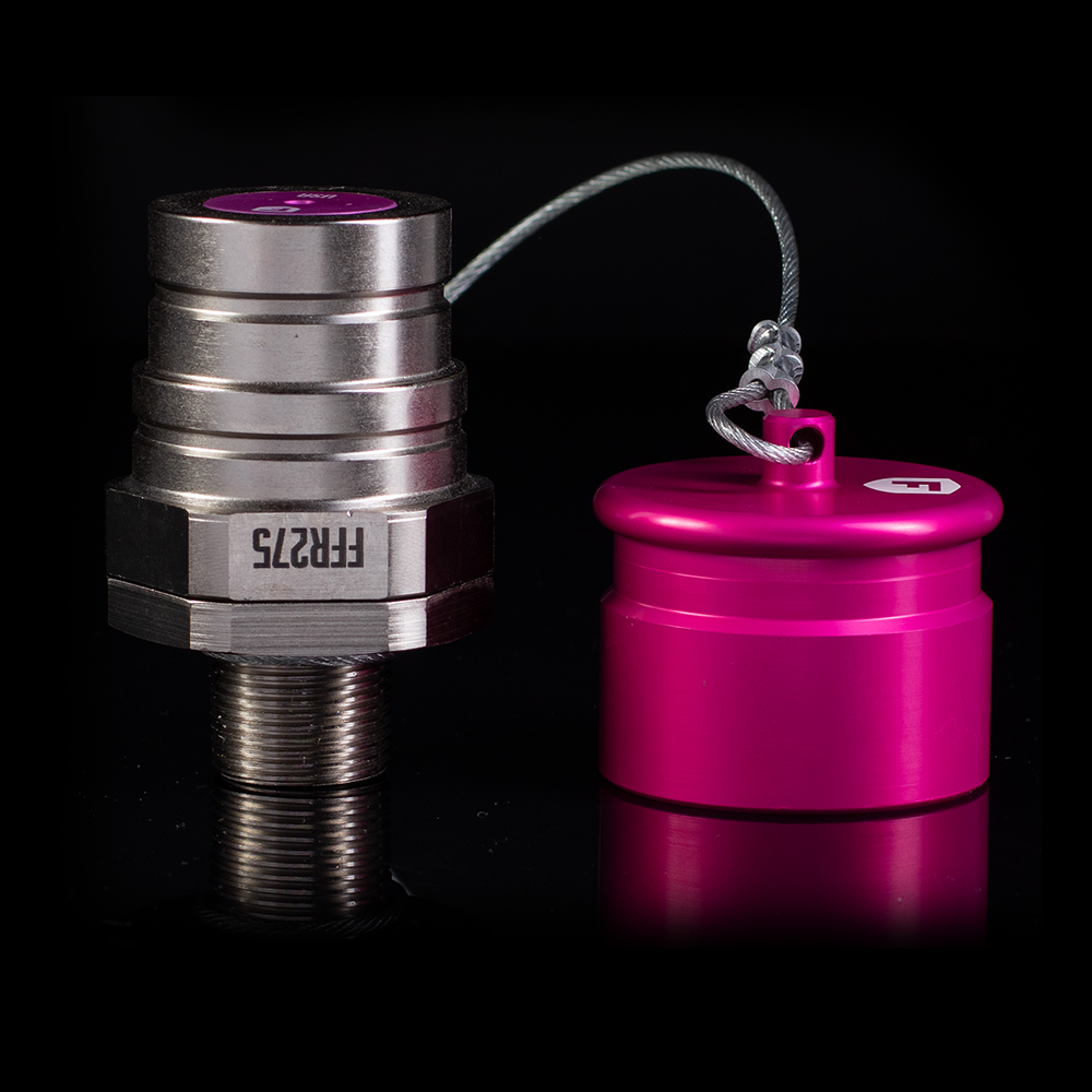 FFR275c pink flat face receiver with cap