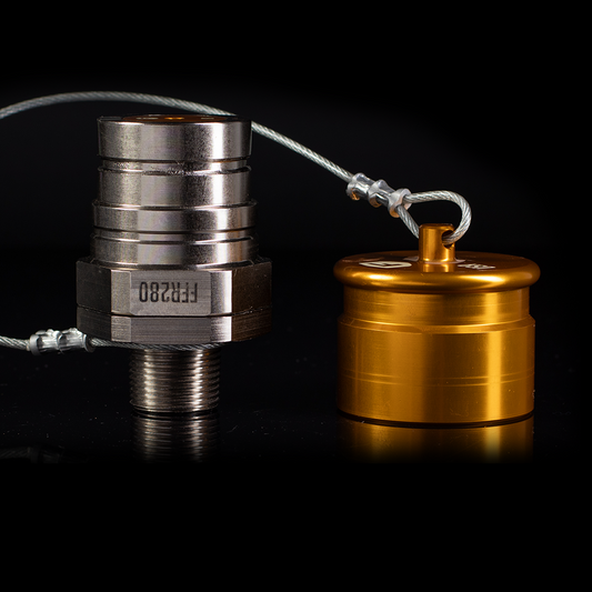 FFR280c - Gold Flat Face Receiver with Cap